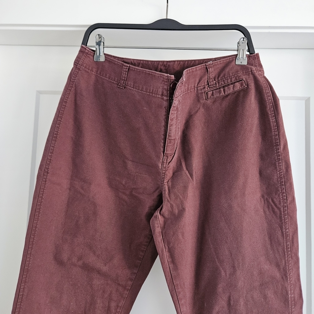 Woolrich Boot Cut Pants in Deep Wine - Picture 2 of 4